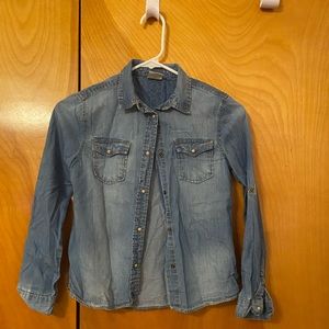 Girls Zara button down shirt